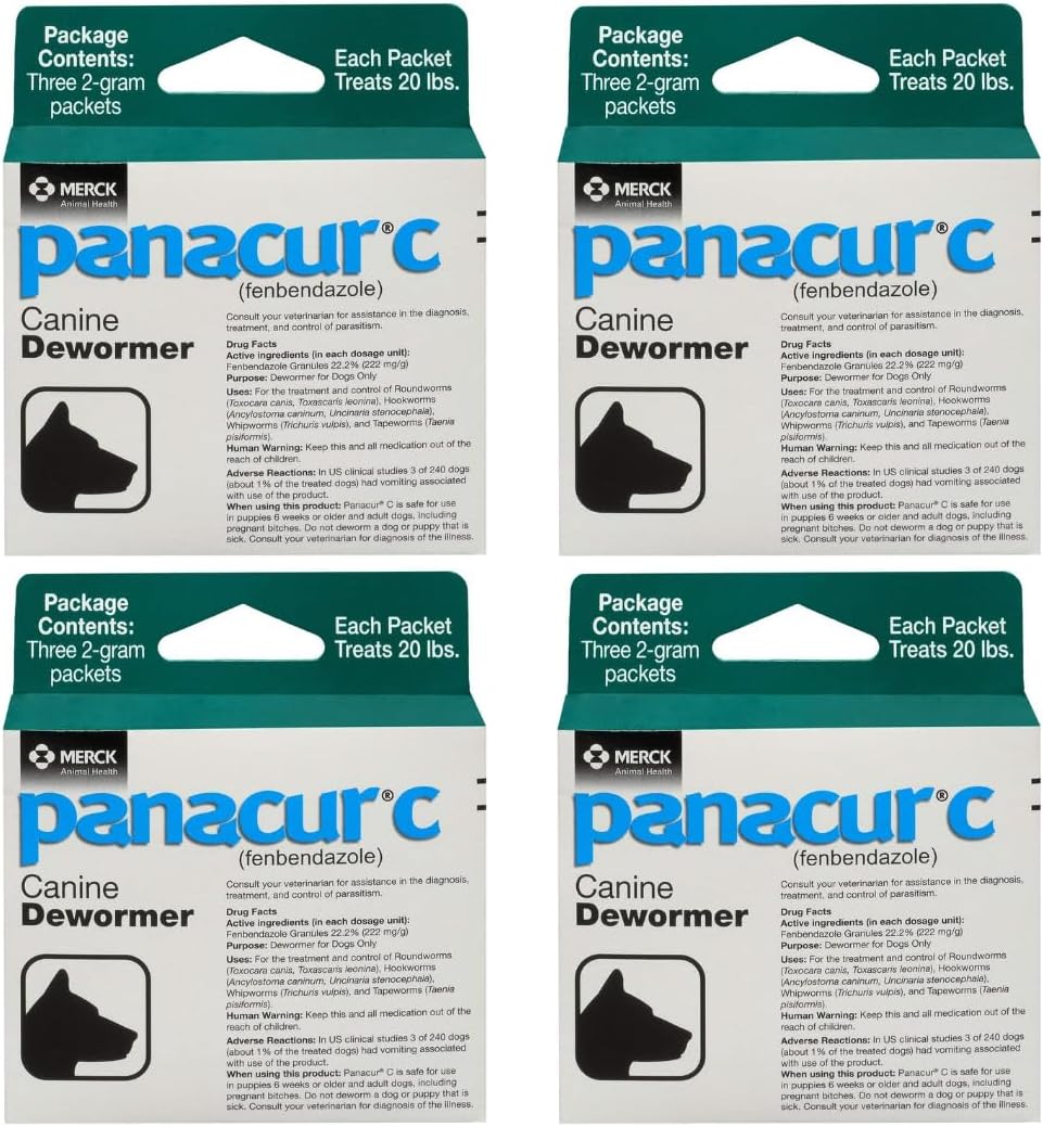 Panacur C 2 Gram Packets, 4-Count Pack
